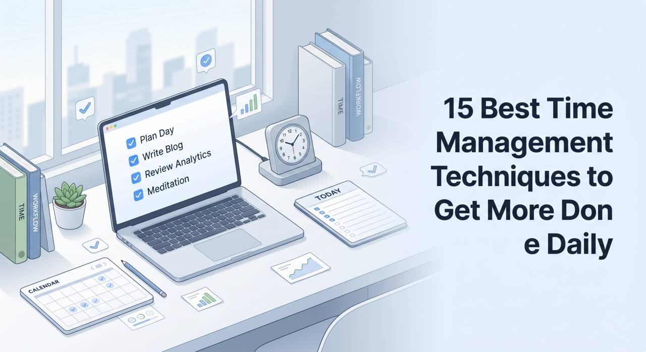 15 Best Time Management Techniques to Get More Done Daily