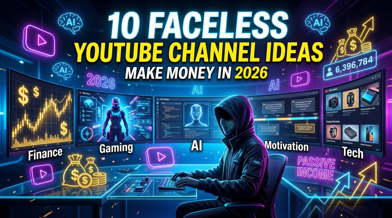 10 Faceless YouTube Channel Ideas That Can Make Money in 2026