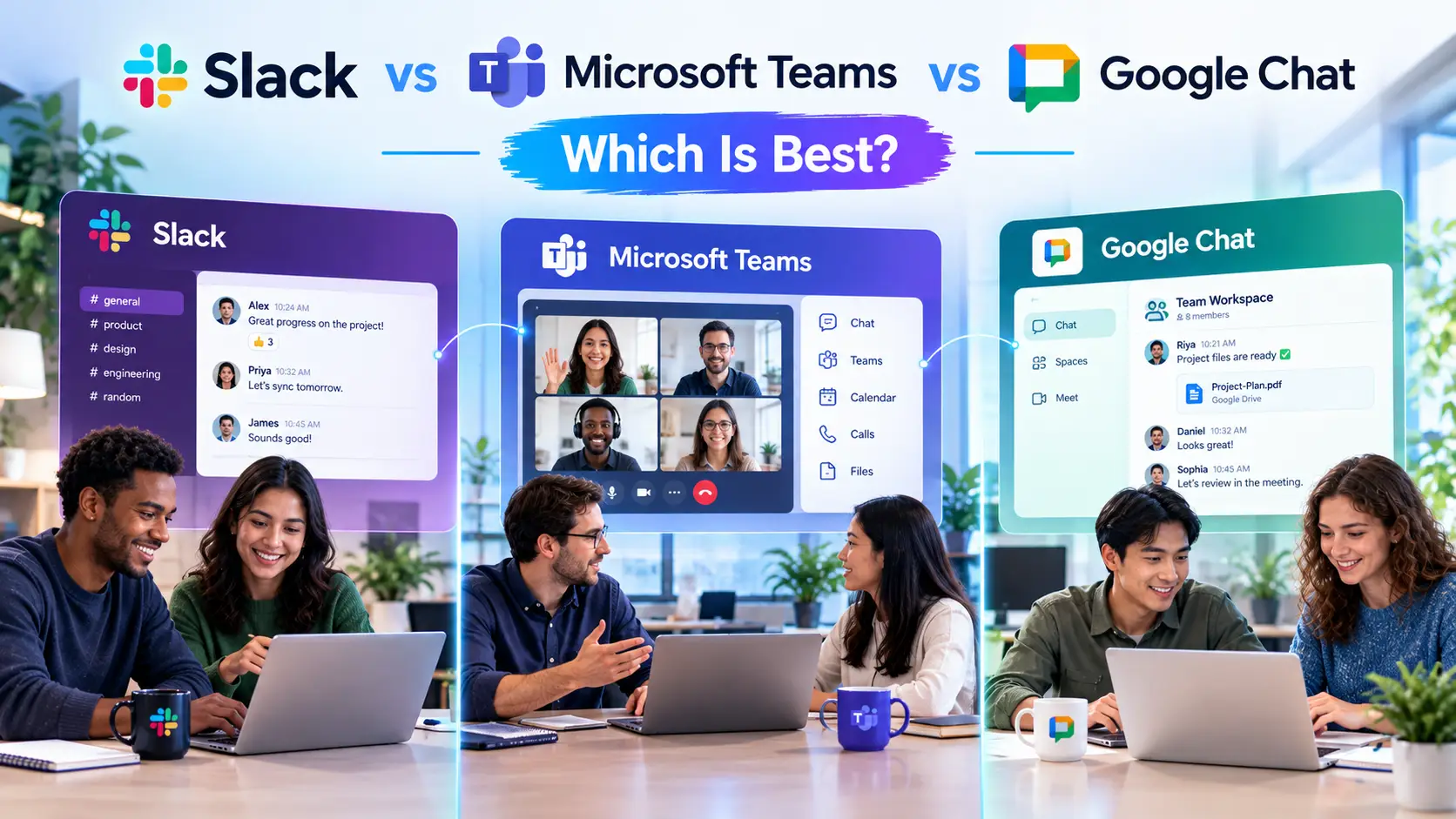 Slack vs Microsoft Teams vs Google Chat: Which Is Best?